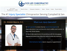 Tablet Screenshot of goodlifechiropractic.com